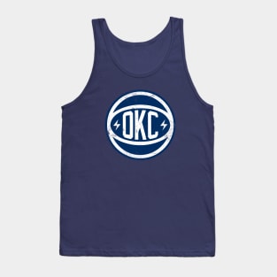 OKC Retro Ball - Navy Tank Top